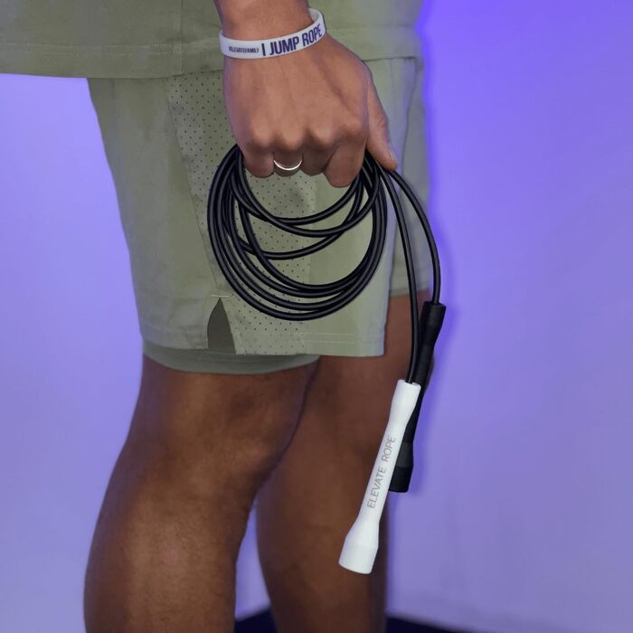 Стрибкове канат Elevate Speed Rope MAX - професійний, 5 мм, 3 м, з міцного PVC та нейлону, чорний