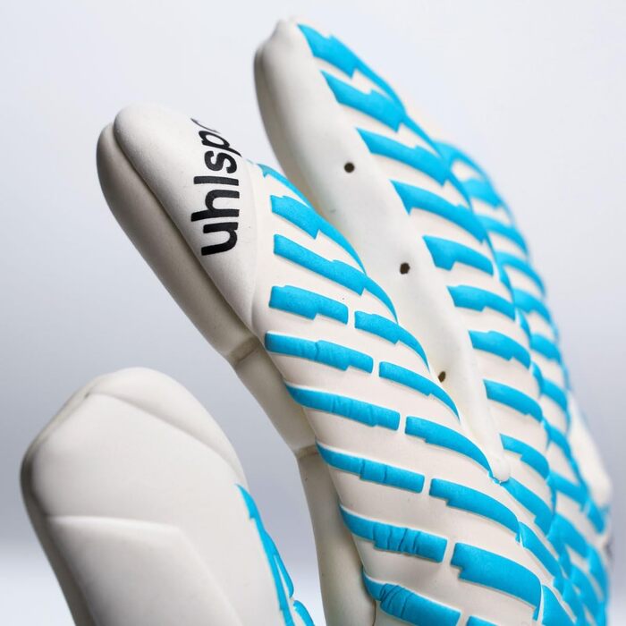 Воротарські рукавички Uhlsport FM Cybertec Absolutgrip, 11, білий/cyberblue/чорний