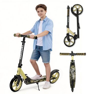 Самокат FREEDARE Cityroller для дітей та дорослих, складаний, колеса 200 мм, до 100 кг (Камуфляж)
