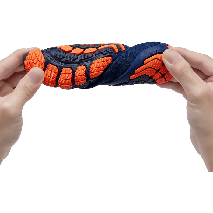 Дитячі шкарпетки-тапочки Raqua для плавання та відпочинку, розмір 28-37, блакитний/оранжевий