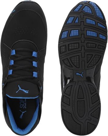 Чоловічі кросівки PUMA Enzin SL V2 для бігу та повсякденного носіння (42.5 EU, Puma Black Lapis Blue)