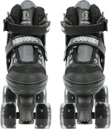 Інлайнери для дітей та дорослих | Роликові ковзани з великими колесами 76 мм | Регульовані інлайнери для дітей, підліток та дорослих | Безпечні роликові ковзани для активного відпочинку | Інлайнери з підсвічуванням, подарунок для дітей та підлітків, розмі