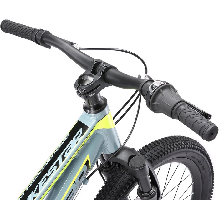 Дитячий гірський велосипед BIKESTAR 20 дюймів, алюмінієвий, 7-ступінчаста Shimano, дискові гальма, амортизаційна вилка, для дітей 6-9 років