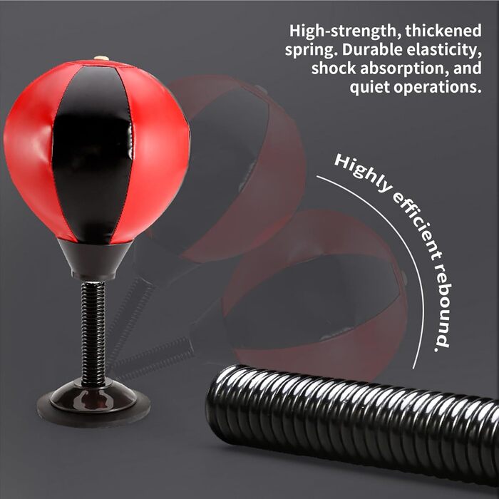 Бокс-груша на присосці надувна для боксу, дітей, дорослих, офісу, студентів, дому - тренажер для рук