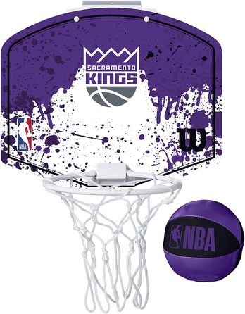 Міні-баскетбольне кільце Wilson NBA Sacramento Kings для дорослих та дітей