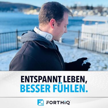 FORTHiQ Масажер для шиї з підігрівом, електричний масажер для шиї, 15 рівнів, портативний, 2025 Edition