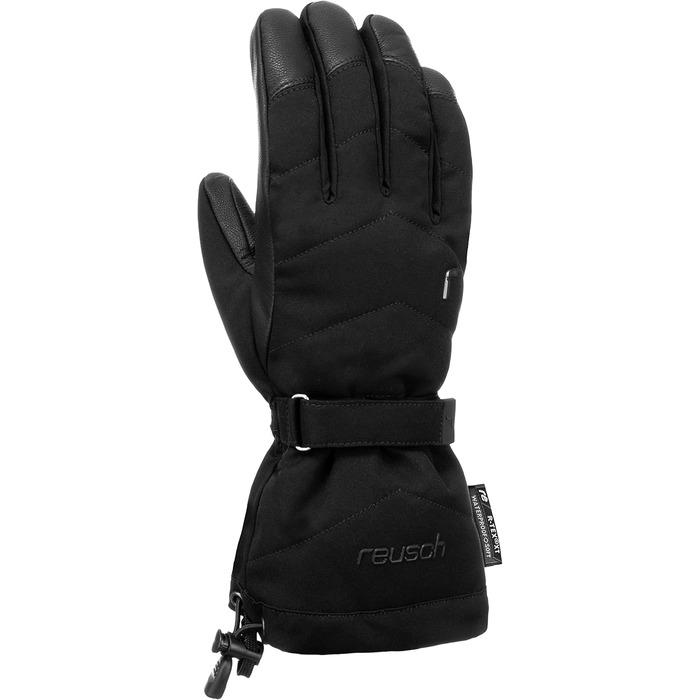 Жіночі лижні рукавички Reusch Nadia R-Tex XT, пухова ізоляція, водонепроникна мембрана, дуже теплі зимові рукавички для снігу, чорні