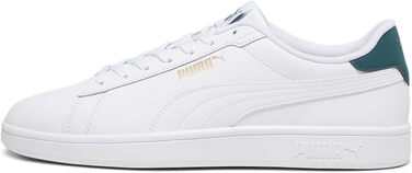 Кросівки PUMA Smash 3.0 L унісекс, білі з малахітовим та золотим кольором, розмір 42 EU