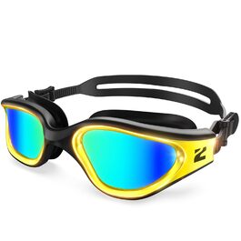Окуляри для плавання ZIONOR G1 NAVA Anti-Fog (Чорно-Золоті) - Професійні, 100% UV-захист, для дорослих