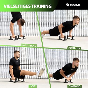 Паралелетки Müller & Blum з дерева, неслизькі ручки для віджимань, обладнання для калістеніки преміум-класу для занять в приміщенні та на вулиці, захист суглобів під час віджимань, міцні ручки для стійки на руках, віджимання