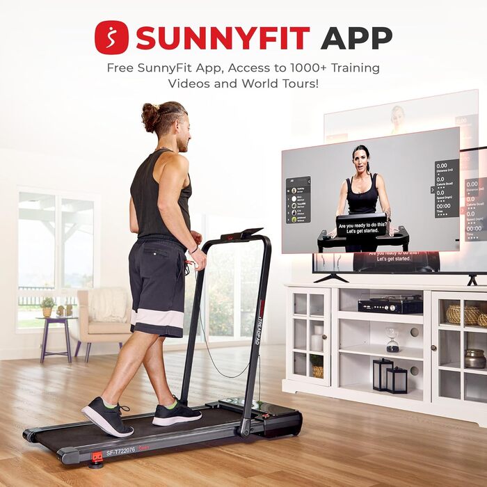 Бігова доріжка Sunny Health & Fitness SF-T722076 з автоматичним нахилом