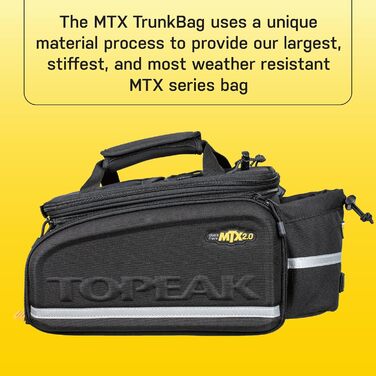 Сумка на багажник TOPEAK MTX Trunk Bag DX, 12,3 л, 36x25x29 см, велосипедна