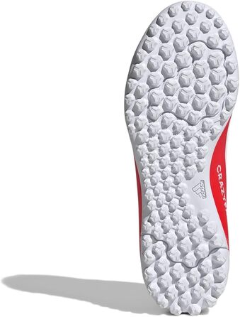 Бутси для футболу adidas X Crazyfast.4 Turf - унісекс, дитячі, розмір 5.5 US, кольори: Solar Red, White, Team Solar Yellow