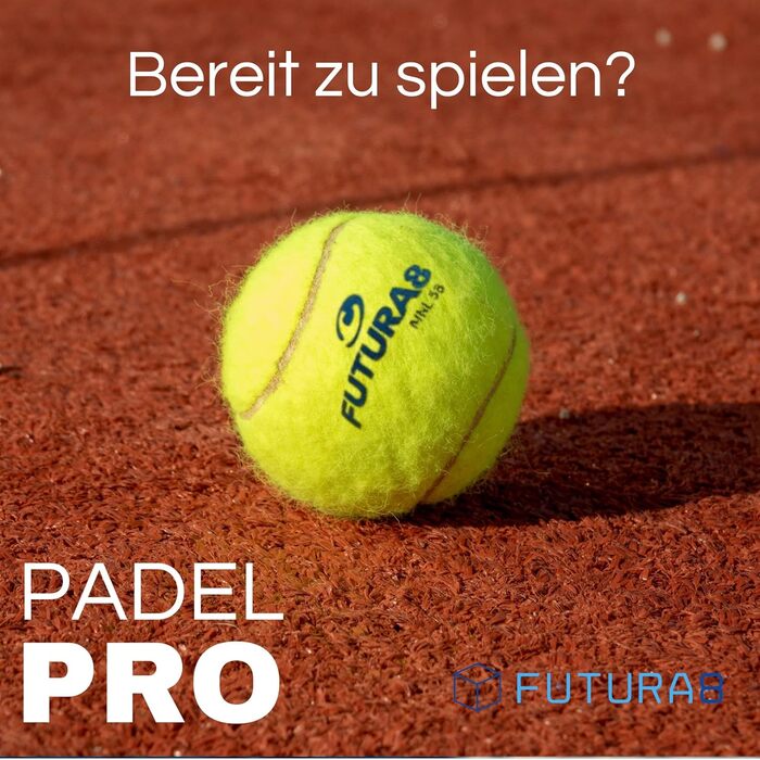 FUTURA8 М'ячі для падел-тенісу, 3 шт. в упаковці, преміум-якість, стабільний відскік, довговічні, для тренувань та турнірів, підходять для гри в приміщенні та на вулиці, професійні м'ячі