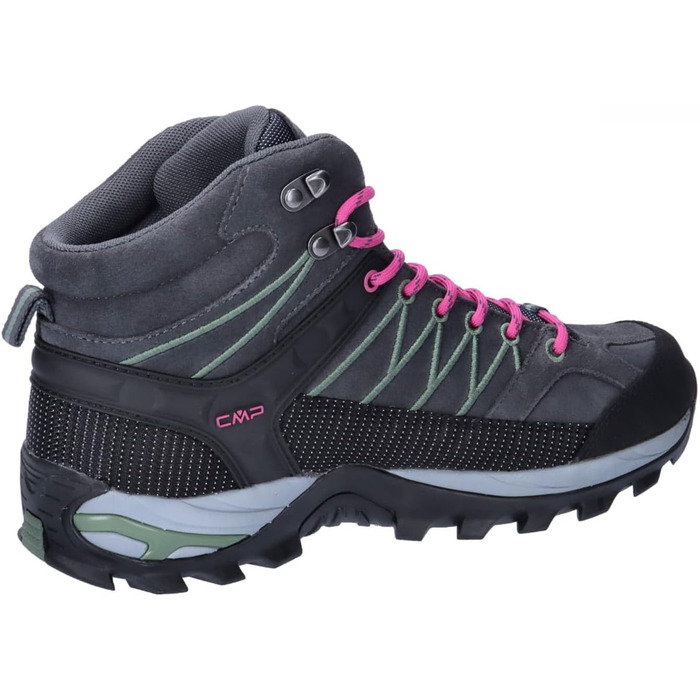 Жіночі трекінгові черевики CMP Rigel Mid Wmn Wp, Антрацит/Мінерально-зелений, 40 EU
