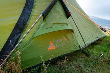 Намет Vango Hydra 200 для 2 осіб: піший туризм, трекінг, кемпінг, водонепроникність 5000 мм, алюмінієві дуги, колір Pine