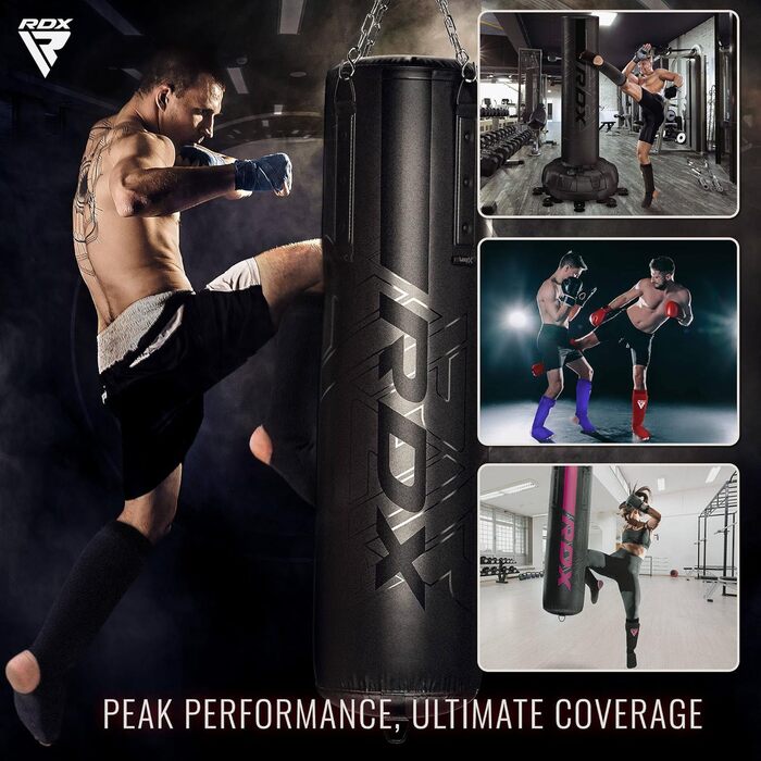 Наколінники та щитки для ніг RDX для кікбоксингу, тайського боксу, ММА, муай-тай. Захист для чоловіків та жінок. Чорний, рожевий колір.