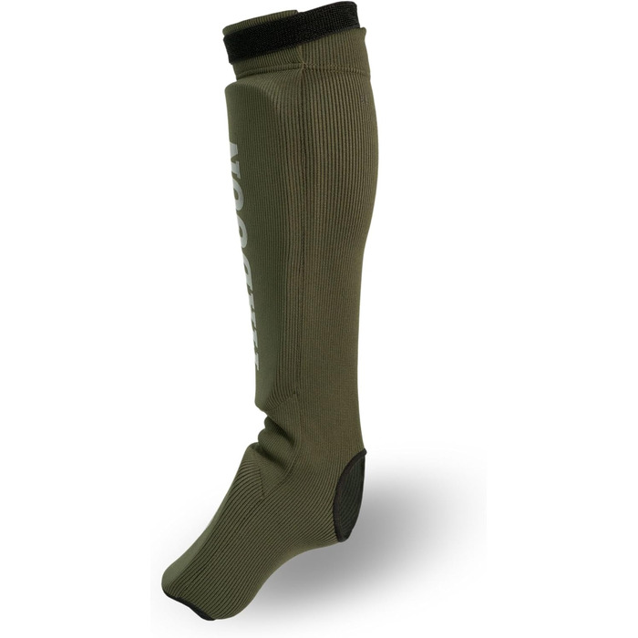 Набір захисних щитків для ніг MADGON (оливковий/чорний) L - для MMA, кікбоксингу, бойових мистецтв. 1 пара + мішок