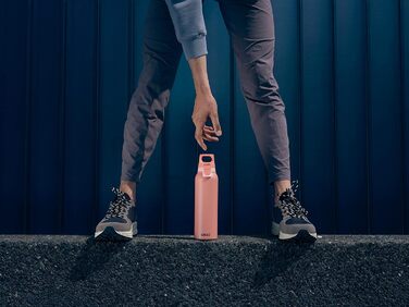 Термос SIGG Hot & Cold One з ситечком для чаю, ізольована пляшка для напоїв, 0.55 л, нержавіюча сталь 18/8, BPA-free, рожевий