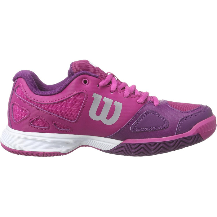 Тенісні кросівки Wilson RUSH PRO Unisex для дітей, 39 EU, кольори Fiesta Pink, Wilson Dark Plumberry, Clementin