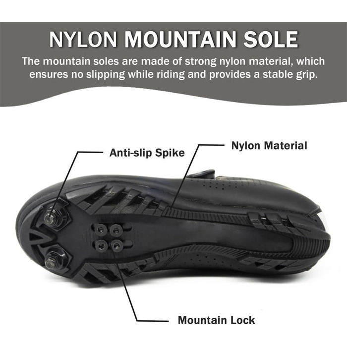 Чоловічі та жіночі велотуфлі ENEN для гірського велосипеда, сумісні з SPD, 2 болти, Delta Lock, чорно-білі, дихаючі, MTB, розмір 47 EU