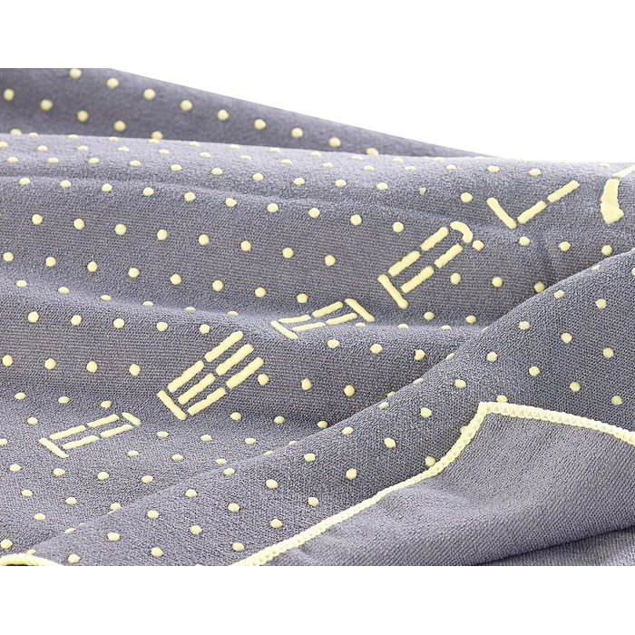 PEARL Sports Yogatuch: Рушник для йоги 2в1 з мікрофібри та підкладкою (сірий)