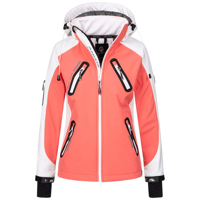 Жіноча куртка-вітрівка Rock Creek Softshell D-441, коралловий колір, розмір XXL