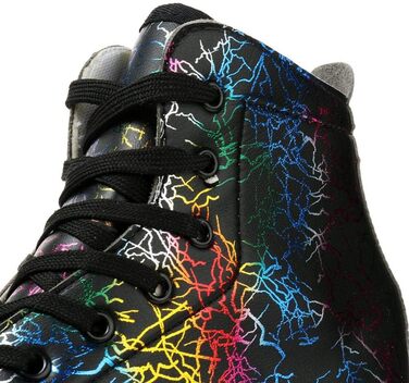 Роликові ковзани унісекс Double Raw з підсвічуванням, класичні високі черевики з PU шкіри, 4 колеса, для початківців, жіночі, чоловічі, дитячі, для залу та вулиці, чорний, розмір 39