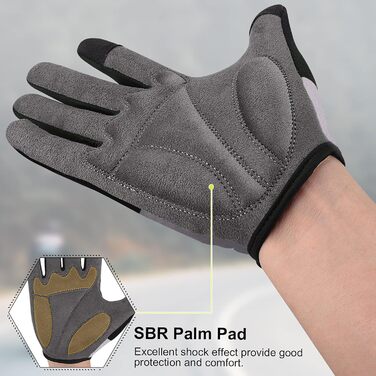 Велосипедні рукавички без пальців для фітнесу, дихаючі, з неслизьким покриттям та амортизацією, для їзди на велосипеді, для чоловіків та жінок, зелені (S, чорно-сірий)