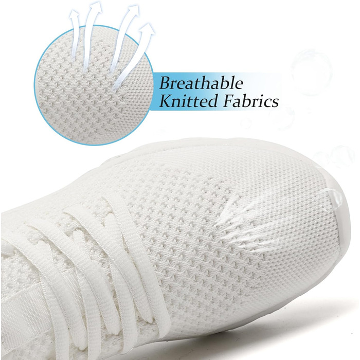 Жіночі кросівки ZGPWZWL: легкі літні спортивні взуття для бігу та повсякденного носіння, білі (37 EU)