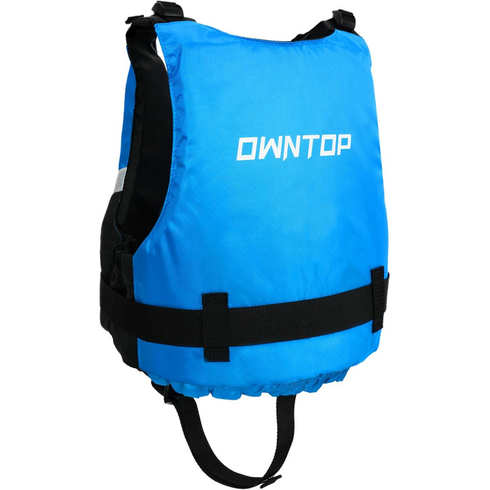 Owntop Плавальна жилетка для підлітків та дітей, унісекс, регульована, для каякінгу, риболовлі, плавання, водних видів спорту. Синій, розмір Jugend-XXS (30-40 кг, 70-80 см)