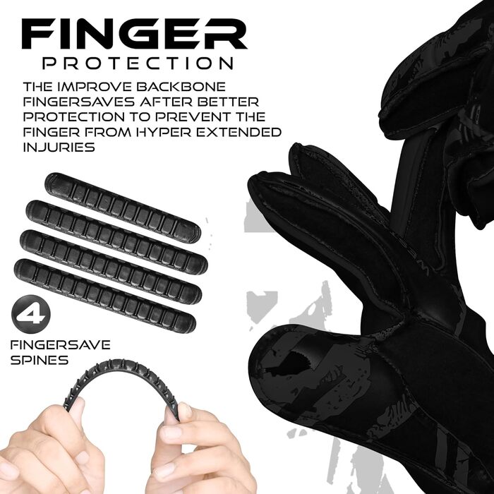 Воротарські рукавички WESTWOOD FOX Fingersave для дітей та юнаків, DumboLatex, 4+3 мм, розмір 6 (8-10 років), жовто-білі