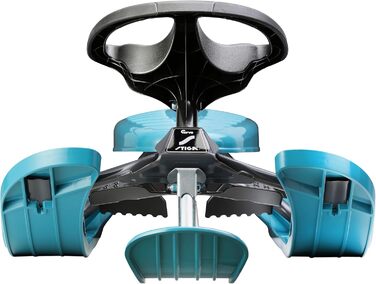 Санки STIGA Snowracer Curve з кермом, гальмом і тросом, сталевий каркас, для дітей та дорослих до 90 кг, зимові санчата від 7 років