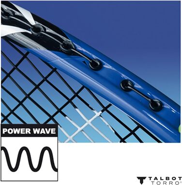 Бадмінтонна ракетка Talbot Torro Isoforce 5051 Tato Dura Ultra Carbon4 для максимальної точності удару, Mega Power Zone