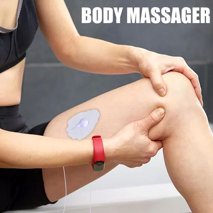 Пристрій TENS 16 режимів: електростимулятор для зняття болю та розслаблення м'язів. 16 програм, 20 рівнів інтенсивності, 2 канали, EMS, преміум електроди (білий)