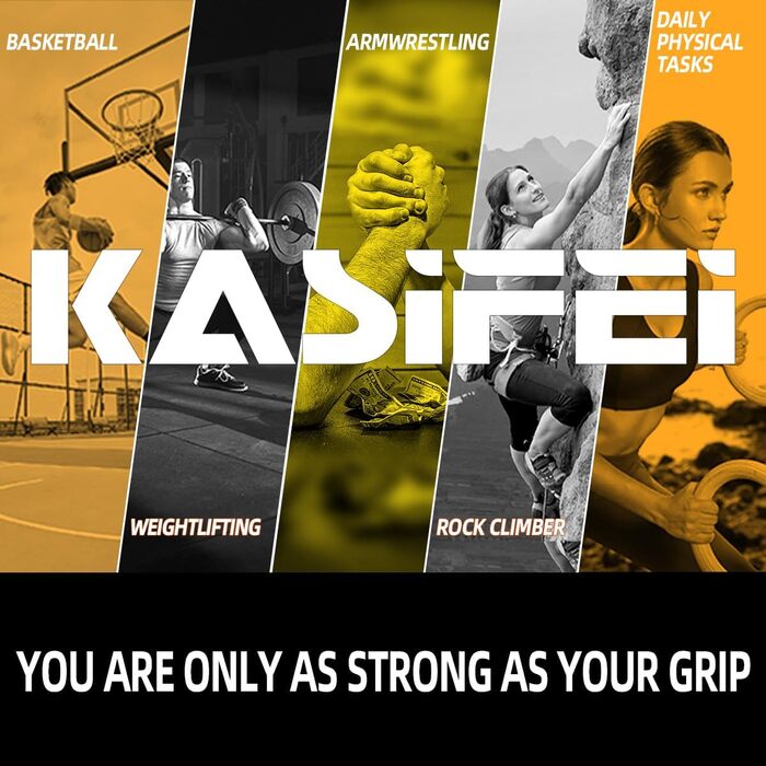 Тренажер для сили хвату Kasifei металевий, набір 4 шт (22.5, 45, 67.5, 90 кг), еспандер для рук і передпліччя, фітнес для дому