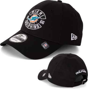 Кепка New Era 9FORTY MLB NFL Limited Edition Miami Dolphins, чорна, універсальний розмір