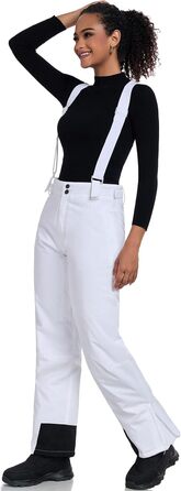 Жіночий гірськолижний костюм HOTIAN 2 в 1: куртка та штани. Водонепроникний, вітронепроникний, теплий. Ідеально для катання на лижах та сноуборді. Колір: BU+BK (синій+чорний)