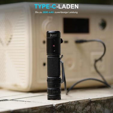 Ліхтарик WUBEN C3 LED: 1200 люмен, USB-C, водонепроникний IP68, 6 режимів, тактичний, для кемпінгу, туризму, невідкладних ситуацій