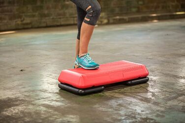 Аеробна платформа The Step Der Schritt Freestyle 72,4×36,8×10,2 см, червона/чорна