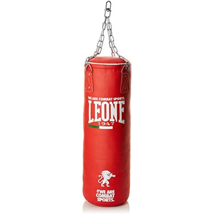 Боксерський мішок LEONE 1947 AT840, 20 кг, чорний/червоний, для дорослих, універсальний