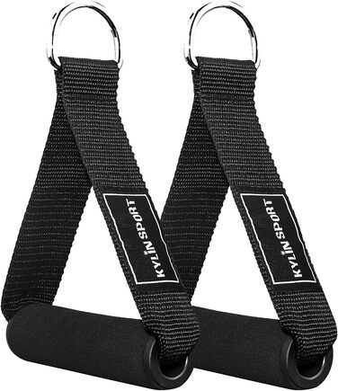 Набір для фітнесу KYLIN SPORT: тренажерні гумки, ручки, фітнес-петля, карабін, силіконовий хват (чорний)