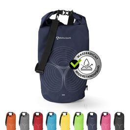 Водонепроникний рюкзак Dry Bag 30L Sonar, темно-синій | Сумка-мішок для активного відпочинку, риболовлі та кемпінгу