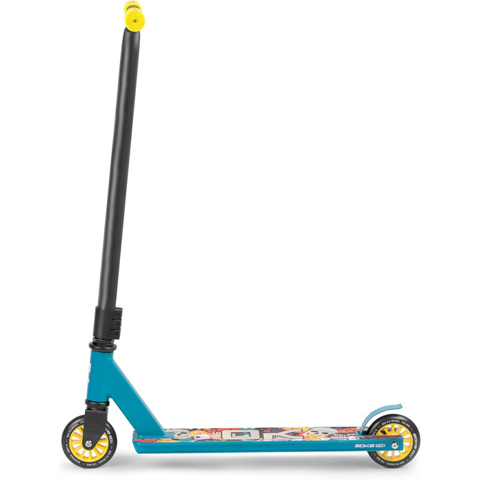Трюковий самокат SOKE GO! для дорослих і дітей, 2 колеса, ABEC 9, до 100 кг, синій/рожевий, міський фристайл самокат