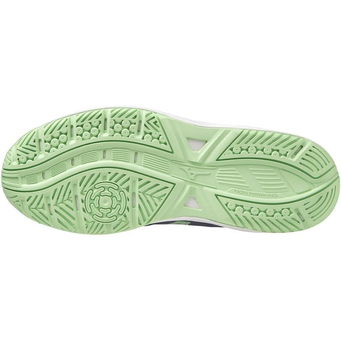 Дитячі кросівки Mizuno Stealth Star 2 Jr для залу, 38 EU, блакитний/техно-зелений, Lolite