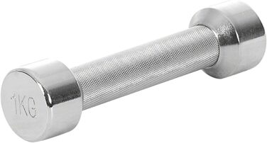 Гантеля Sport-Tec хромована 1-10 кг для фітнесу, біцепса, плечей