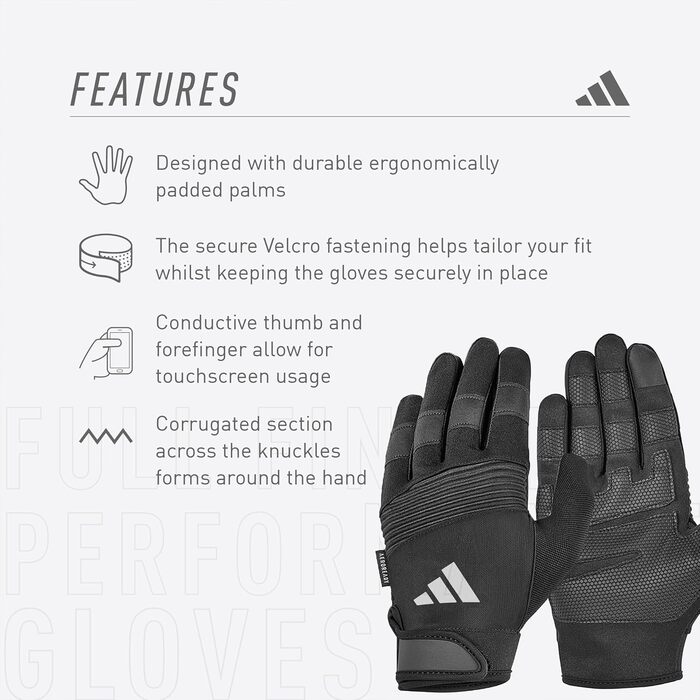 Повнопалі спортивні рукавички adidas Performance