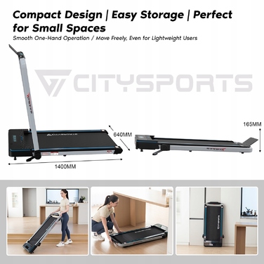 Електрична бігова доріжка CITYSPORTS PRO WP3, до 120 кг