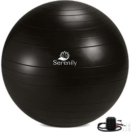 М'яч для йоги Serenily, чорний
