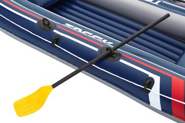 Надувний човен Bestway Hydro-Force Treck X3 для 3 дорослих та 1 дитини, 307x126x39 см, комплект